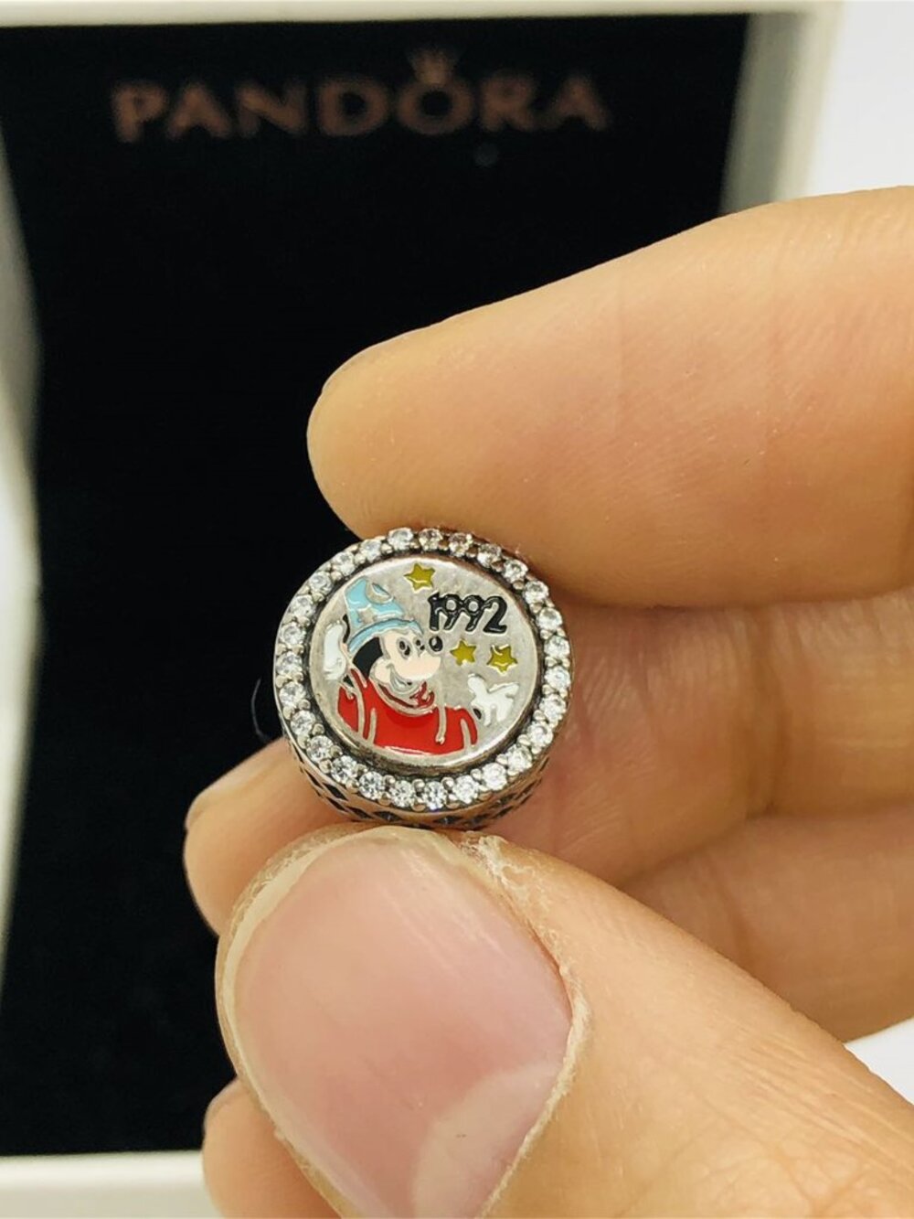 ✨🔥Pandora 1992 Euro Disney Sorcerer Mickey BEAD Charm
